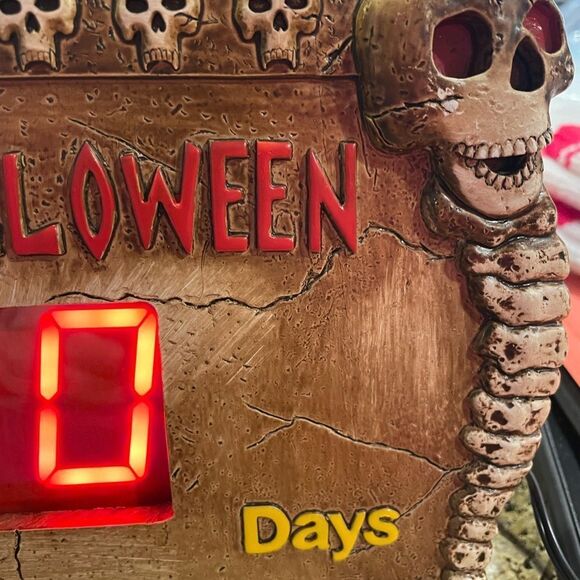 Target Electronic HALLOWEEN 2009 Count Down To Halloween Skull Sign RARE HTF - Picture 4 of 15